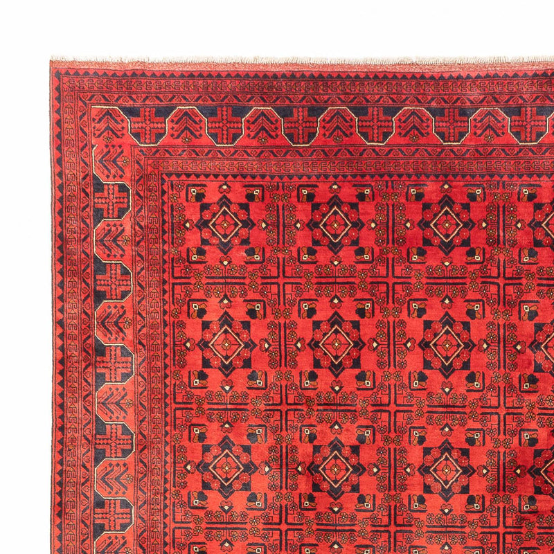 Afghansk tæppe - Kunduz - 391 x 295 cm - rød