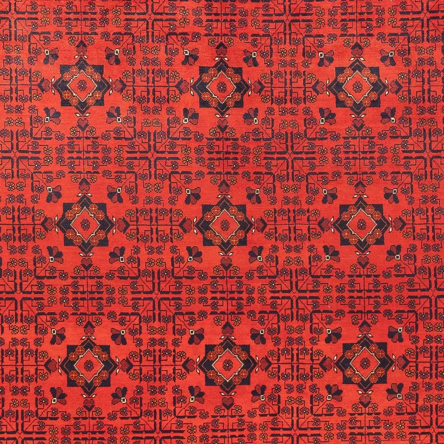Afghansk tæppe - Kunduz - 394 x 299 cm - rød