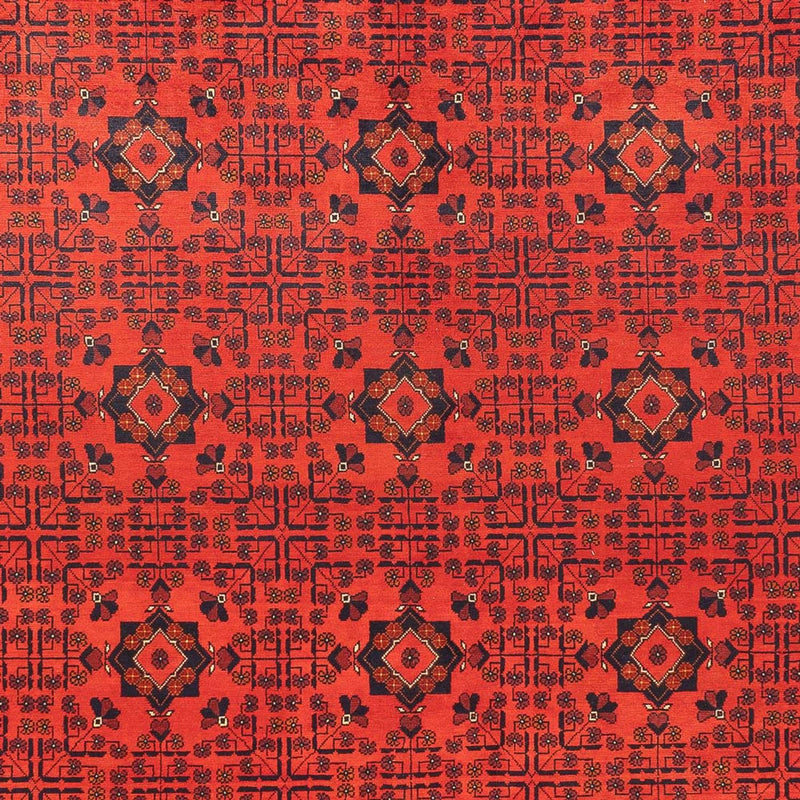 Afghansk tæppe - Kunduz - 394 x 299 cm - rød