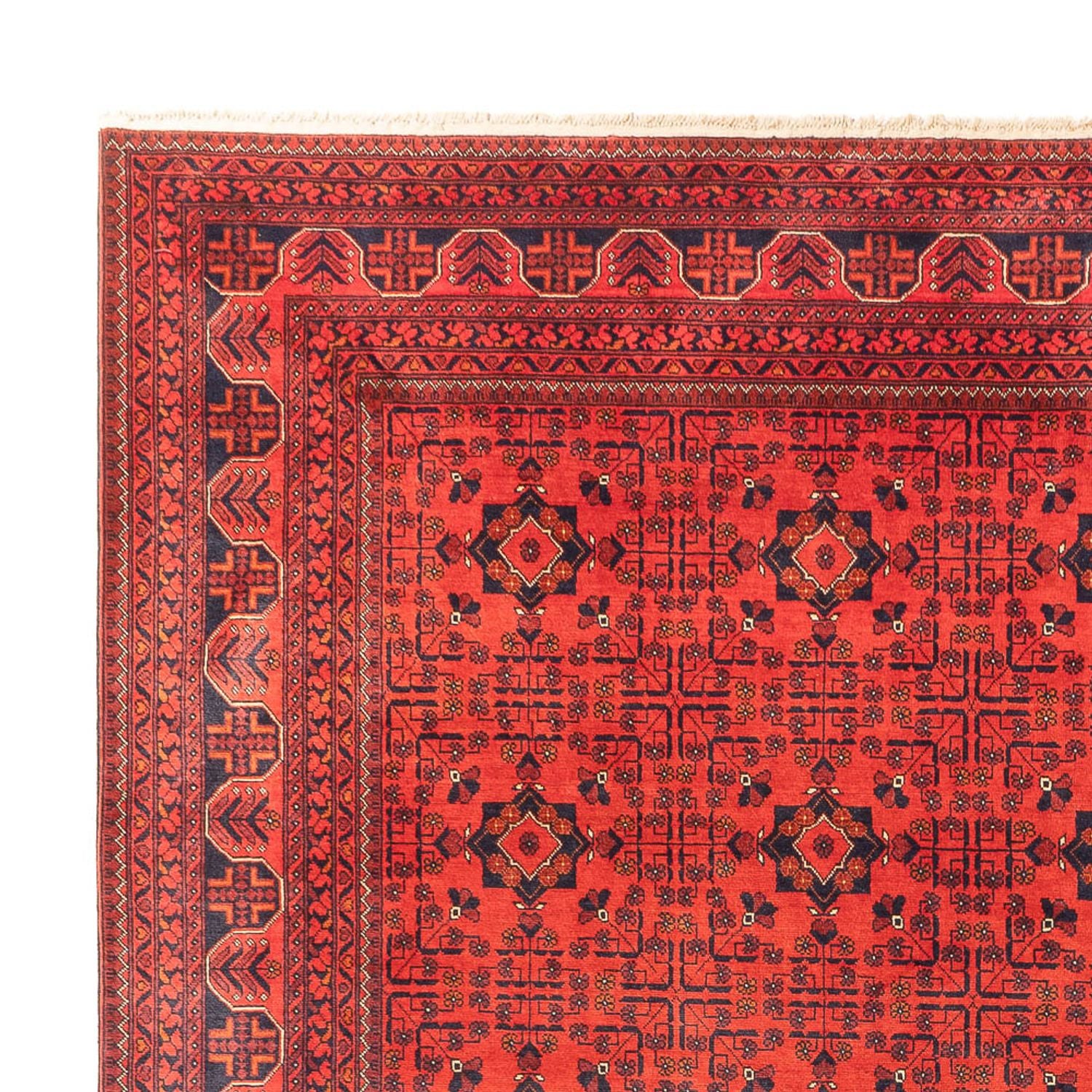 Afghansk tæppe - Kunduz - 394 x 299 cm - rød
