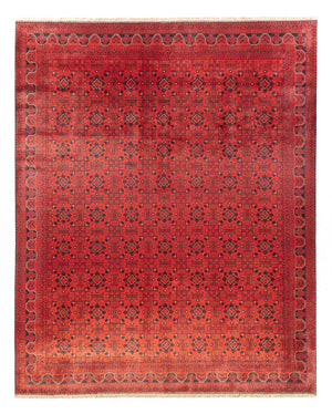 Afghansk tæppe - Kunduz - 383 x 300 cm - rød
