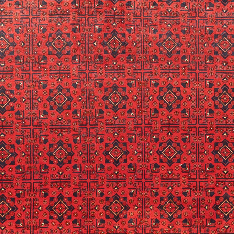 Afghansk tæppe - Kunduz - 383 x 300 cm - rød
