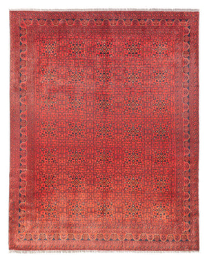 Afghansk tæppe - Kunduz - 376 x 294 cm - rød