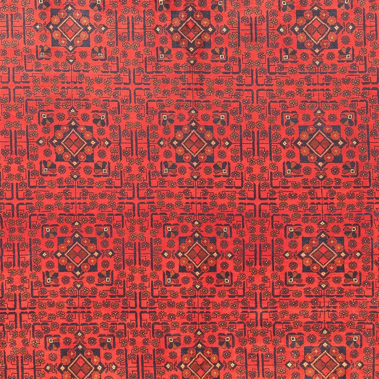 Afghansk tæppe - Kunduz - 376 x 294 cm - rød