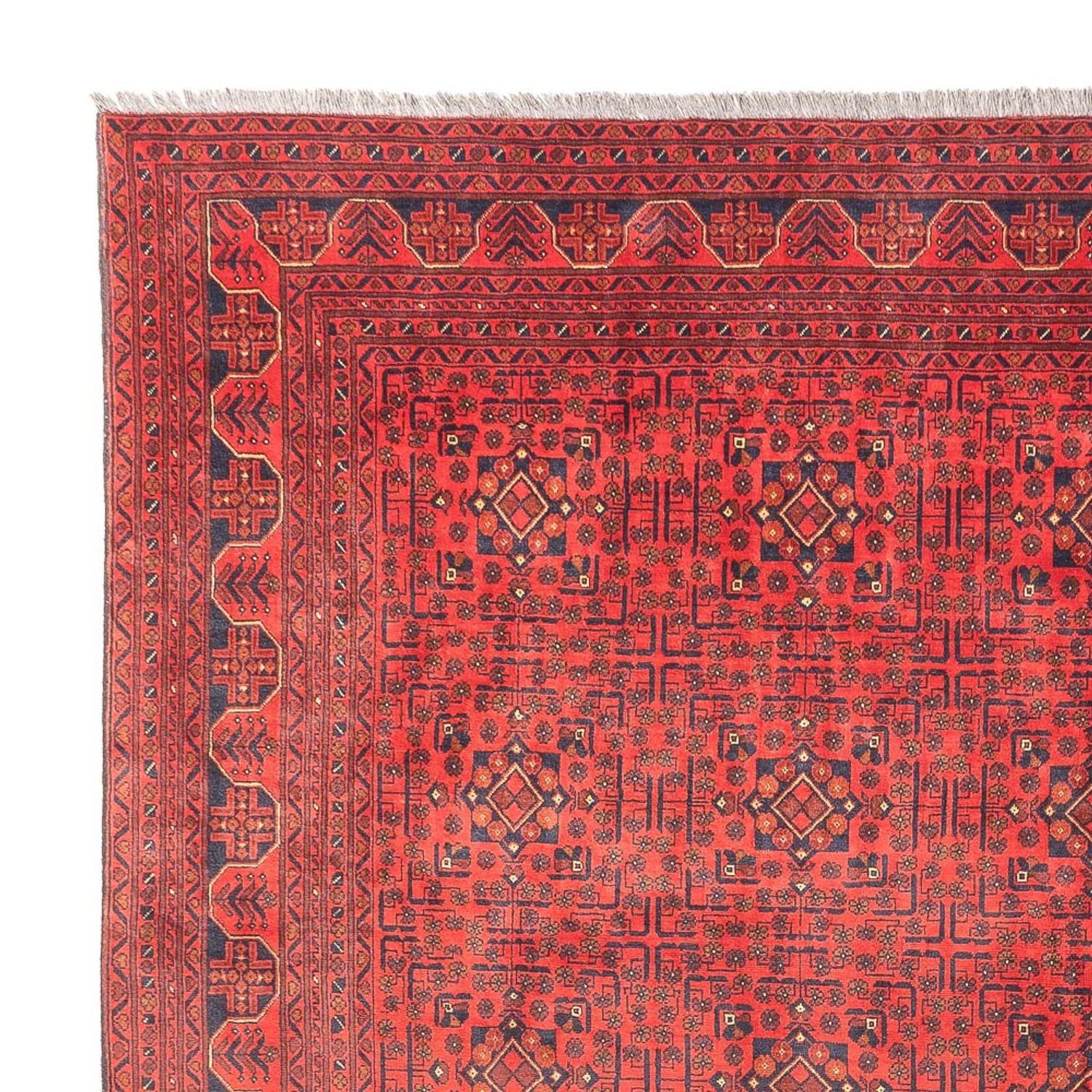 Afghansk tæppe - Kunduz - 376 x 294 cm - rød