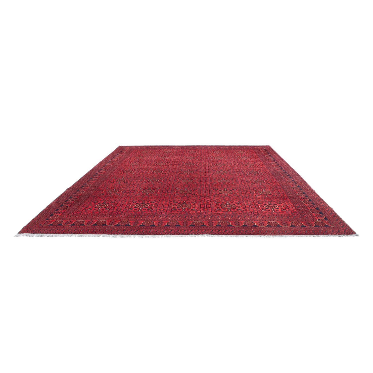 Afghansk tæppe - Kunduz - 376 x 294 cm - rød
