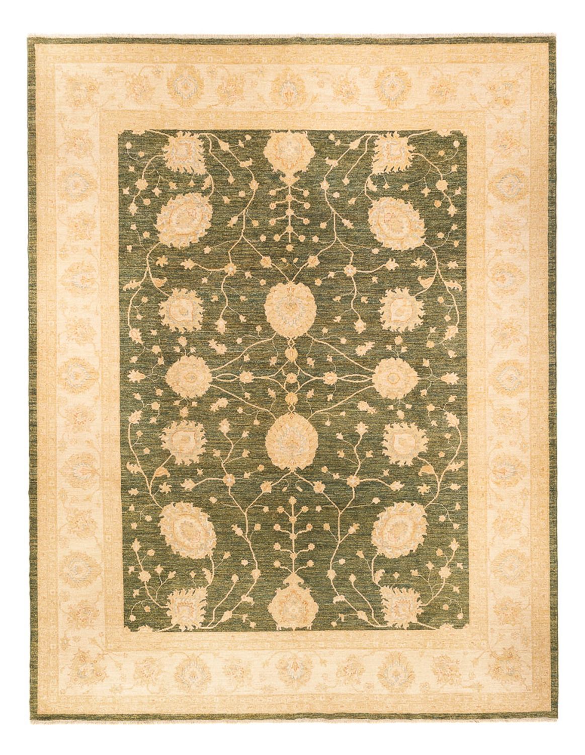 Ziegler Carpet - 360 x 278 cm - olivengrøn