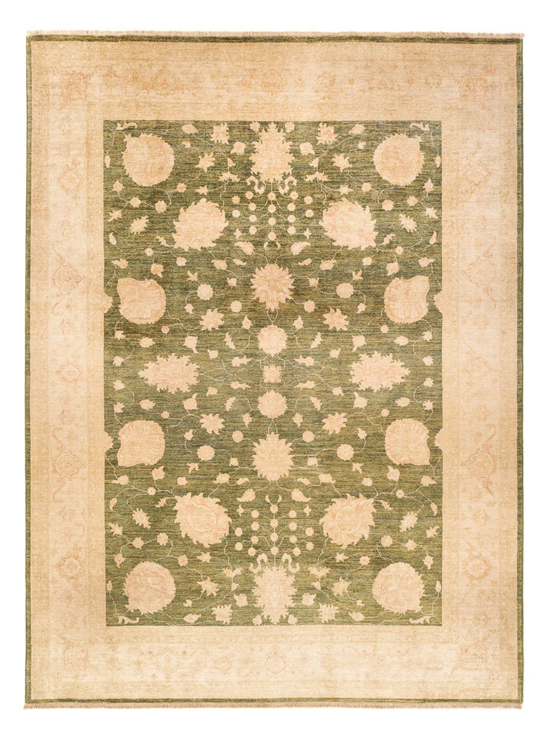 Ziegler Carpet - 365 x 275 cm - olivengrøn