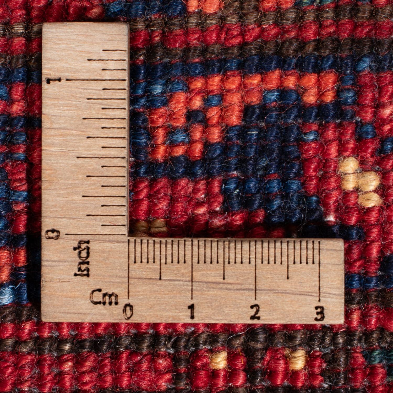 Løber Afghansk tæppe - 368 x 85 cm - rød