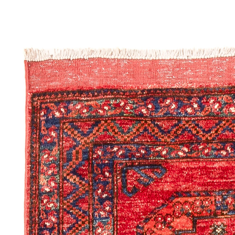 Løber Afghansk tæppe - 390 x 82 cm - rød
