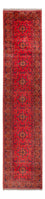 Løber Afghansk tæppe - Kunduz - 395 x 80 cm - rød