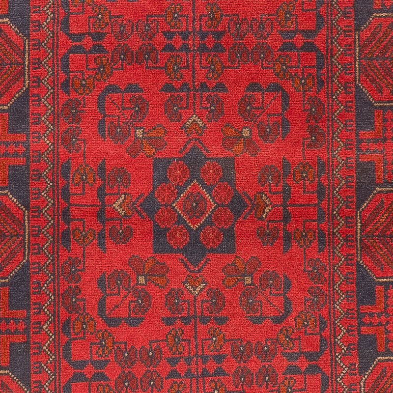 Løber Afghansk tæppe - Kunduz - 390 x 80 cm - rød
