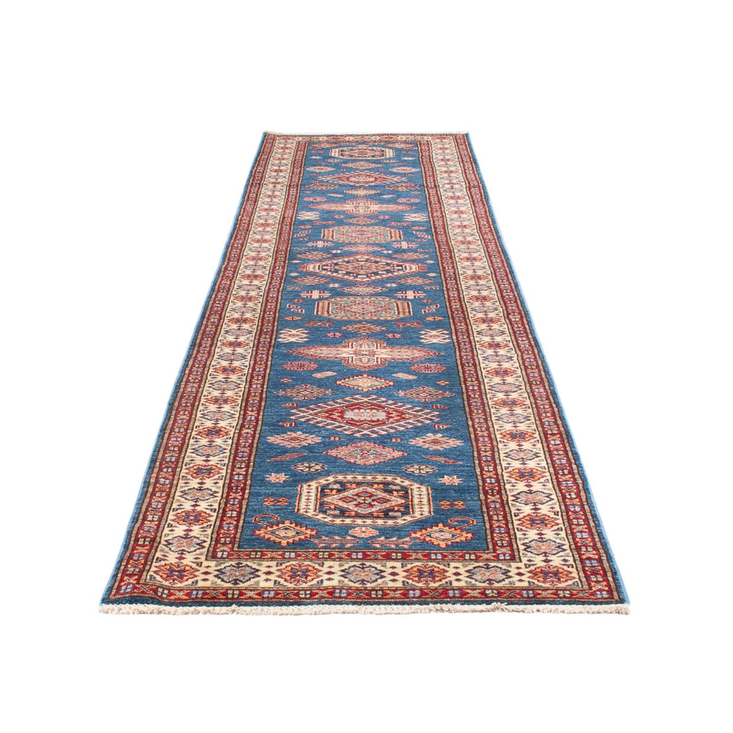 Løber Ziegler Carpet - Kazak - 404 x 87 cm - blå