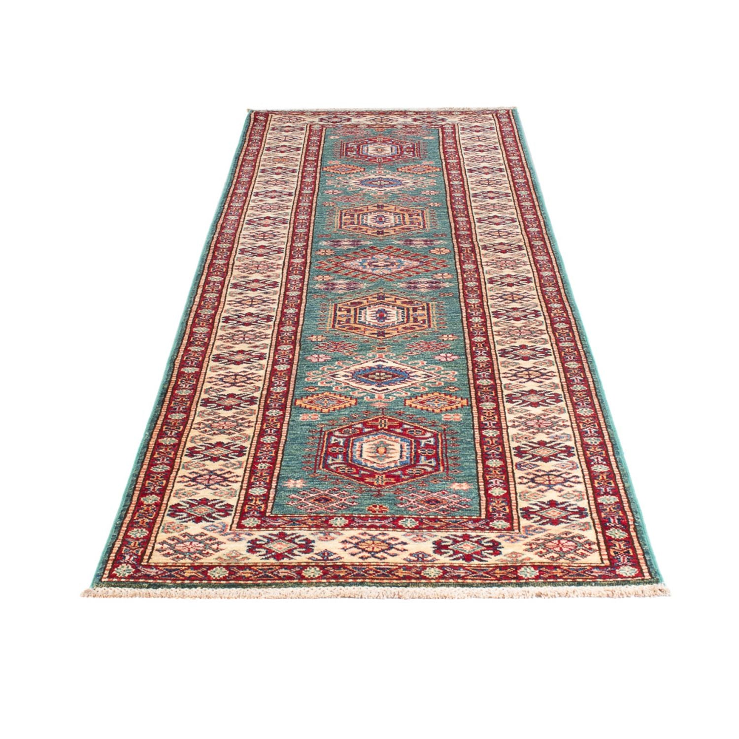 Løber Ziegler Carpet - Kazak - 294 x 84 cm - turkis