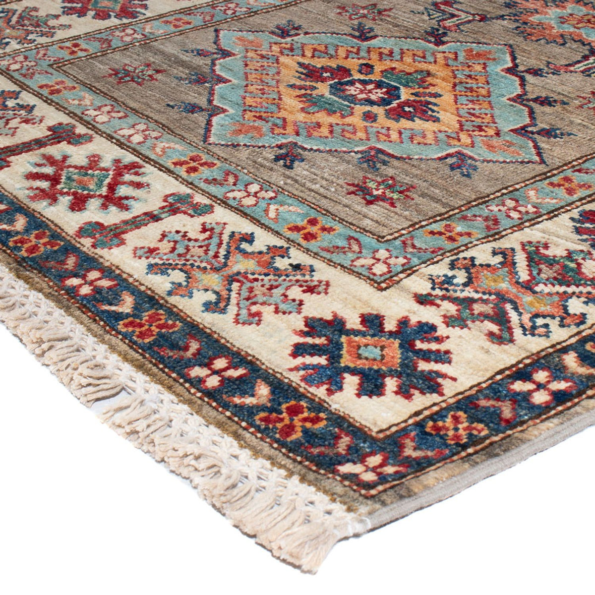 Løber Ziegler Carpet - Kazak - 305 x 83 cm - lysegrå