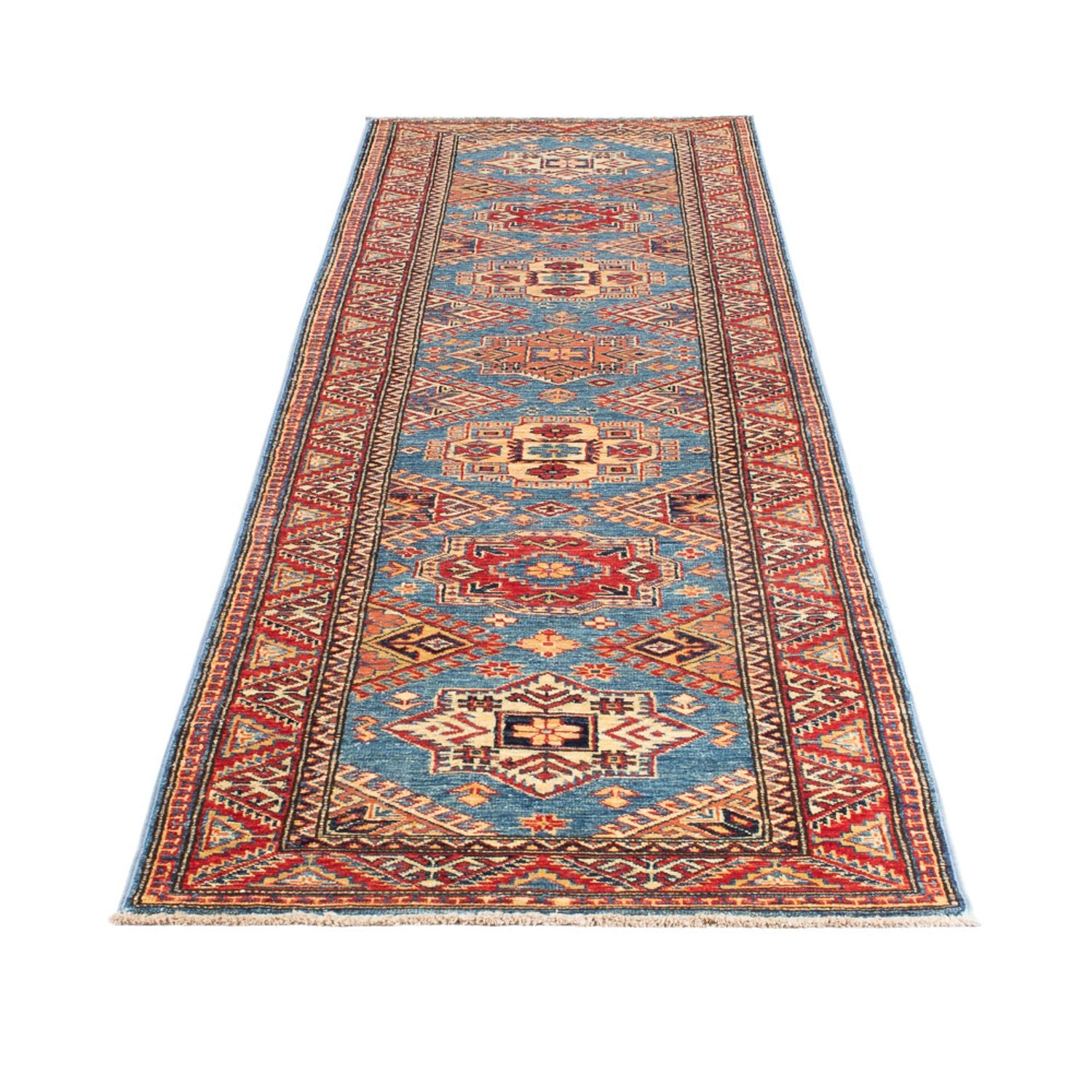 Løber Ziegler Carpet - Kazak - 312 x 75 cm - turkis