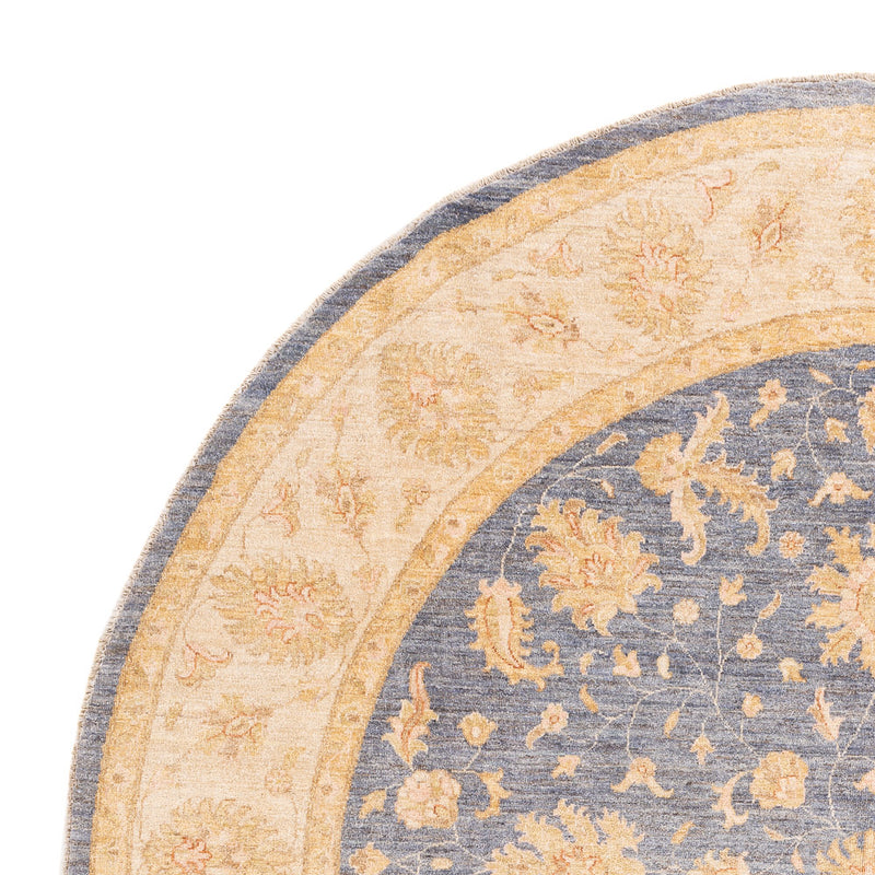 Ziegler Carpet rundt  - 247 x 248 cm - benzinblå