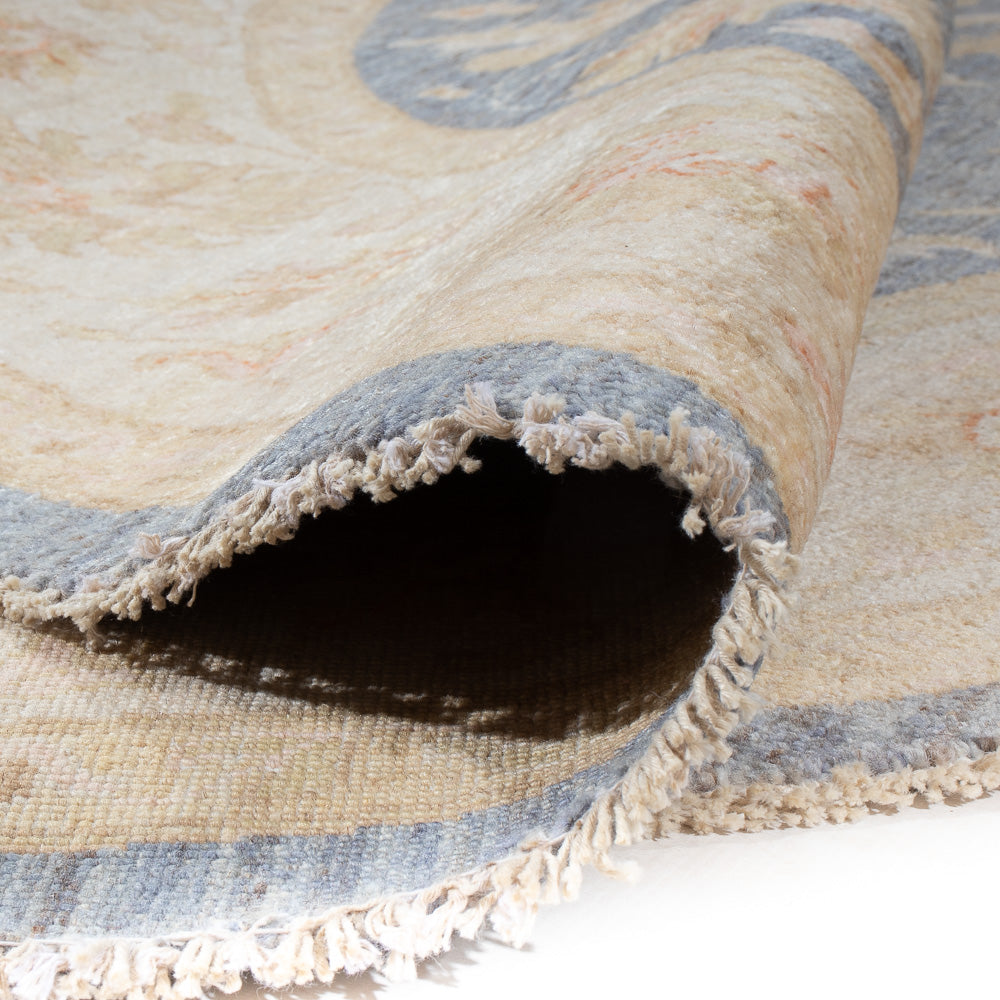 Ziegler Carpet rundt  - 247 x 248 cm - benzinblå