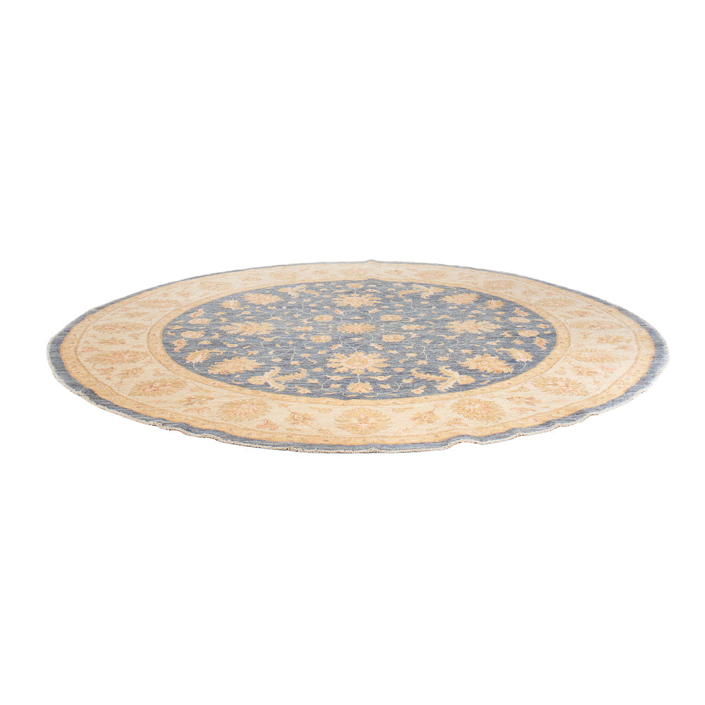 Ziegler Carpet rundt  - 247 x 248 cm - benzinblå