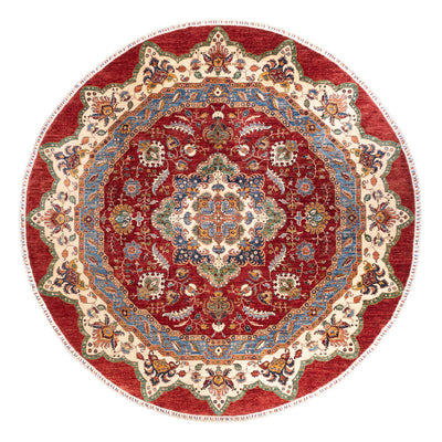 Ziegler Carpet - Kazak rundt  - 302 x 297 cm - flerfarvet