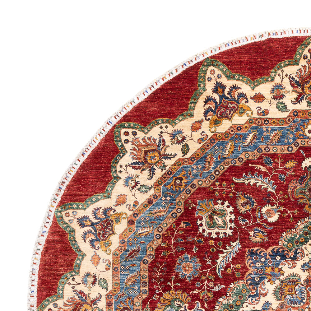 Ziegler Carpet - Kazak rundt  - 302 x 297 cm - flerfarvet
