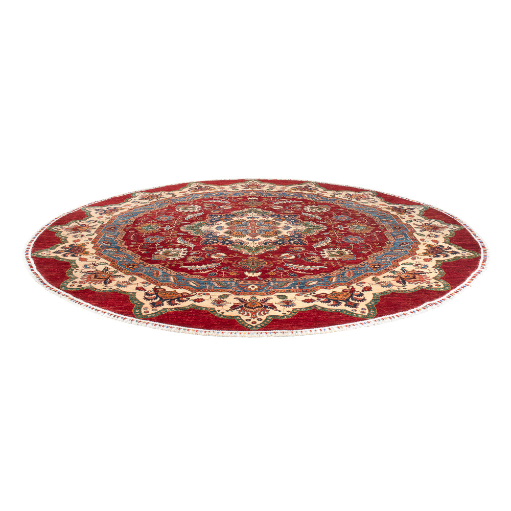 Ziegler Carpet - Kazak rundt  - 302 x 297 cm - flerfarvet