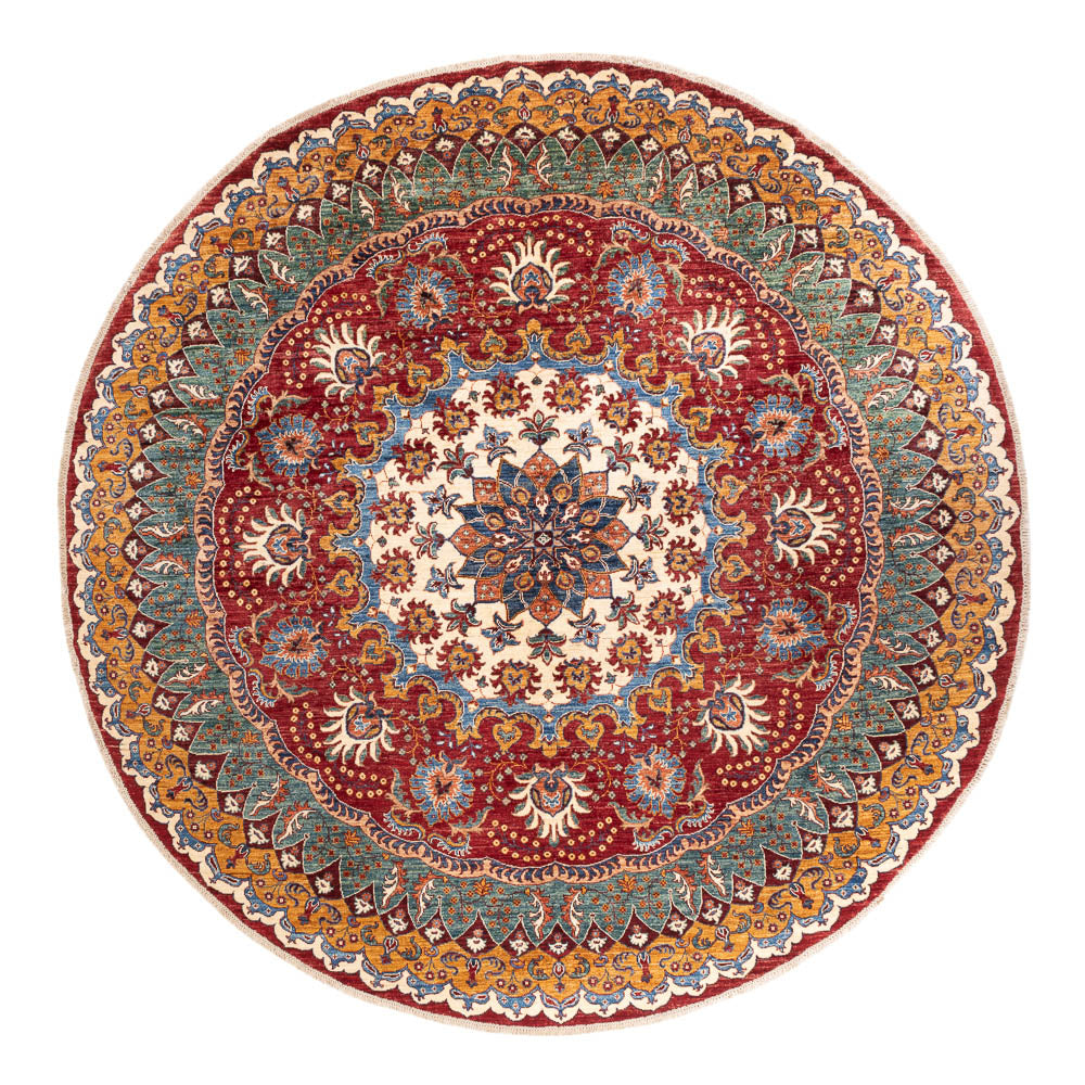 Ziegler Carpet - Kazak rundt  - 268 x 270 cm - flerfarvet
