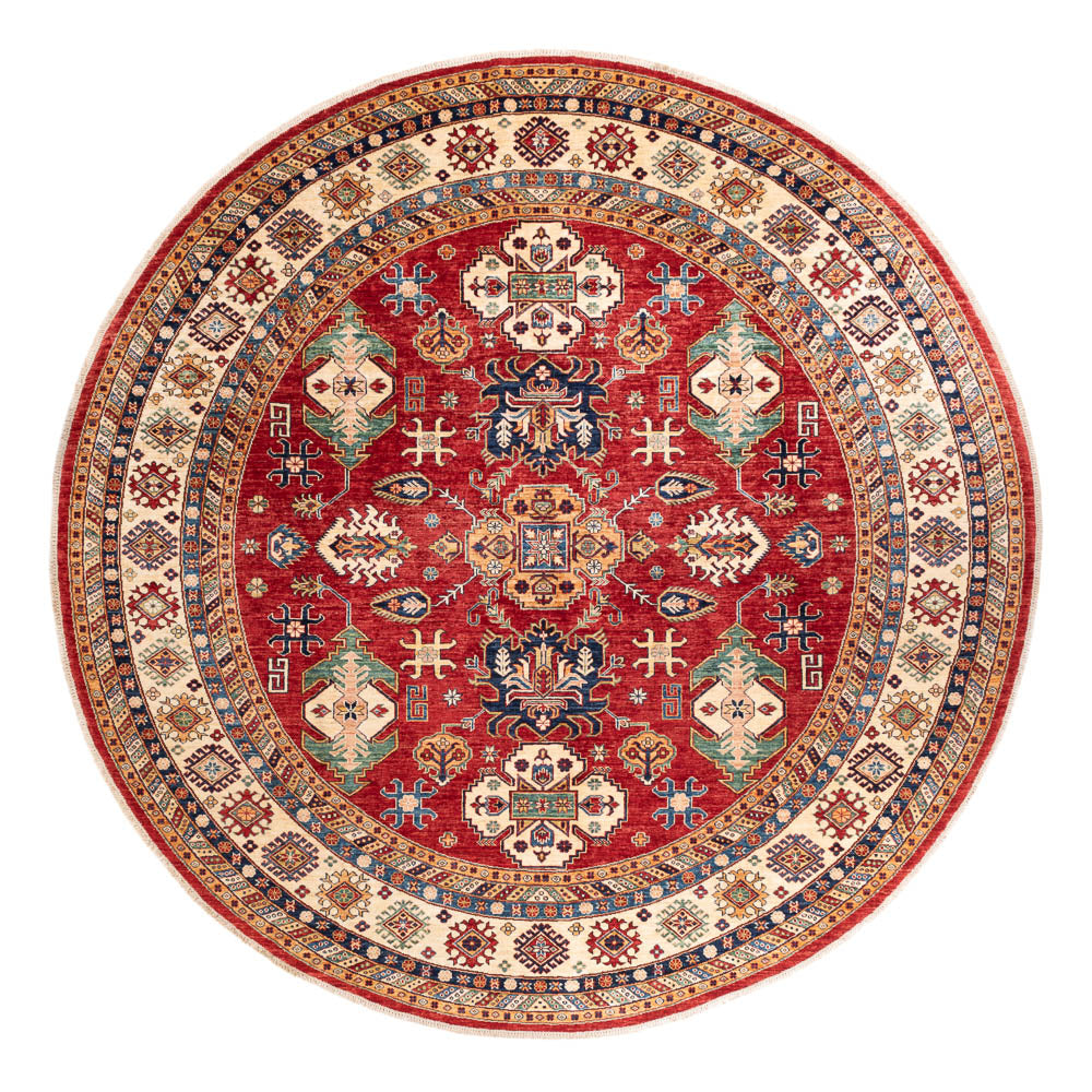 Ziegler Carpet - Kazak rundt  - 306 x 306 cm - flerfarvet