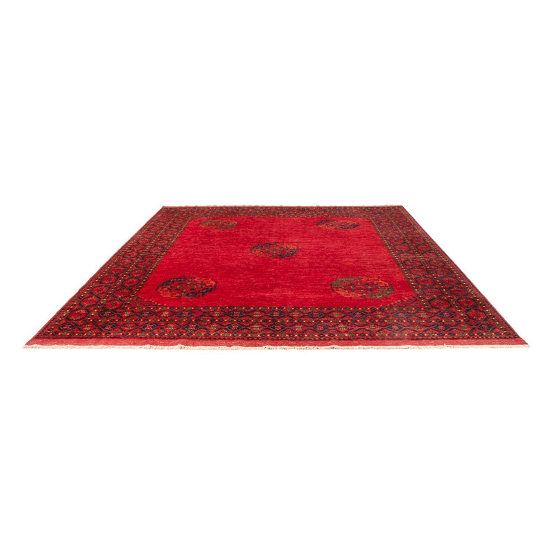 Afghansk tæppe - 301 x 255 cm - rød
