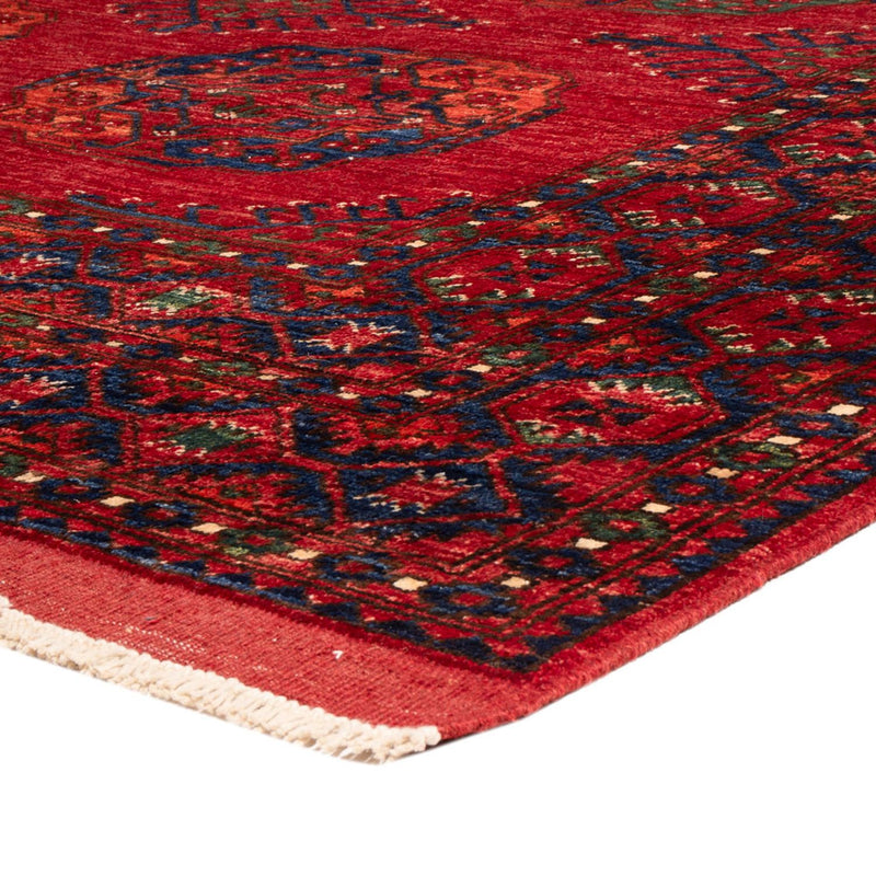 Afghansk tæppe - 300 x 251 cm - rød