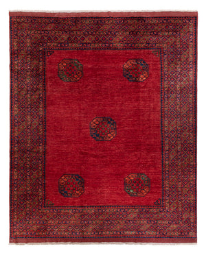 Afghansk tæppe - Kunduz - 312 x 258 cm - rød