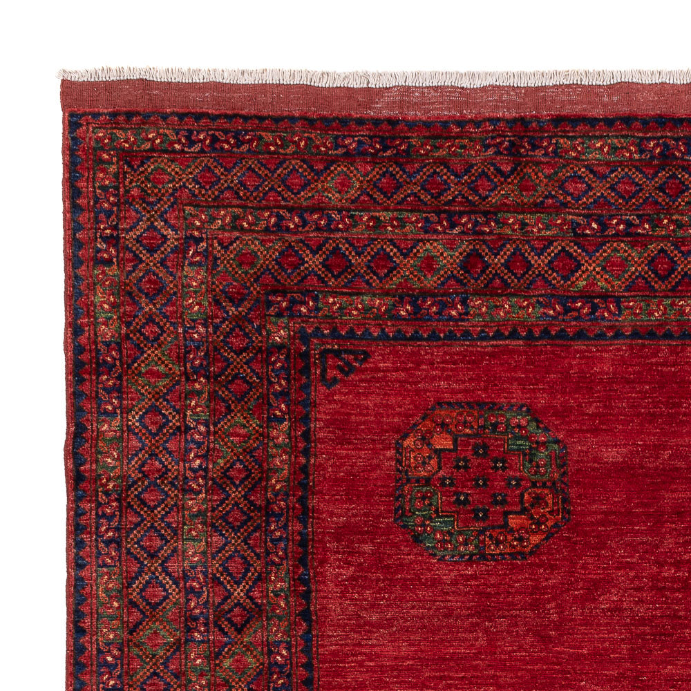 Afghansk tæppe - Kunduz - 312 x 258 cm - rød