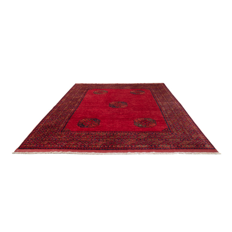 Afghansk tæppe - Kunduz - 312 x 258 cm - rød