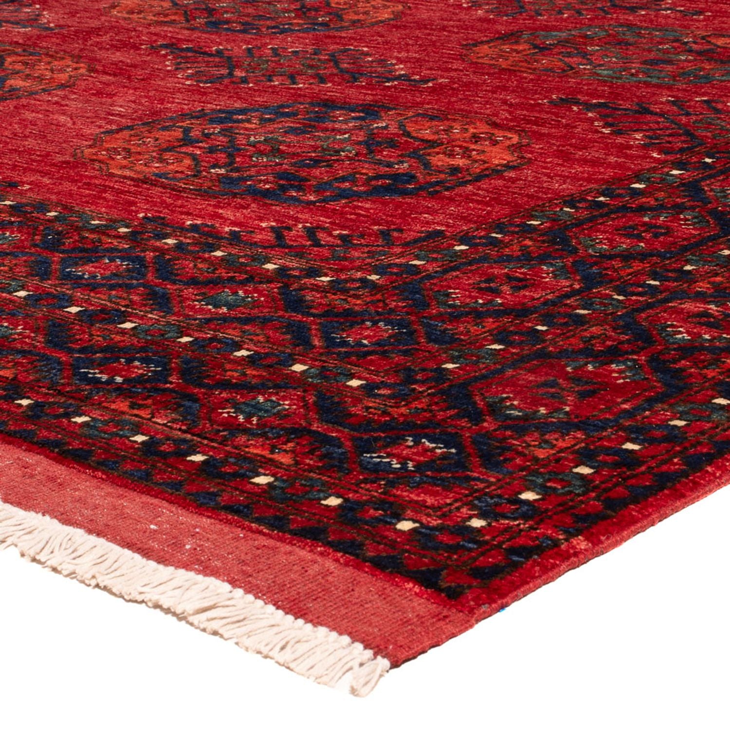 Afghansk tæppe - 298 x 256 cm - rød
