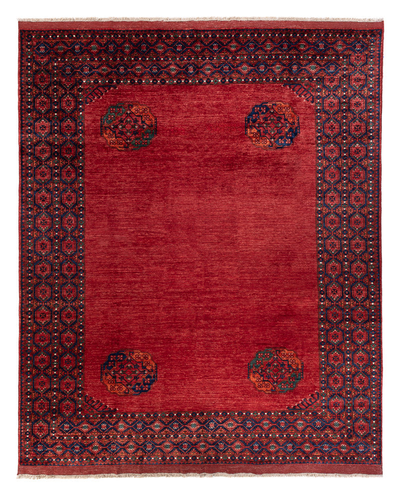Afghansk tæppe - Kunduz - 313 x 259 cm - rød