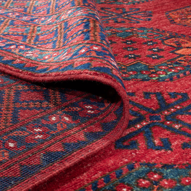Afghansk tæppe - Kunduz - 306 x 255 cm - rød