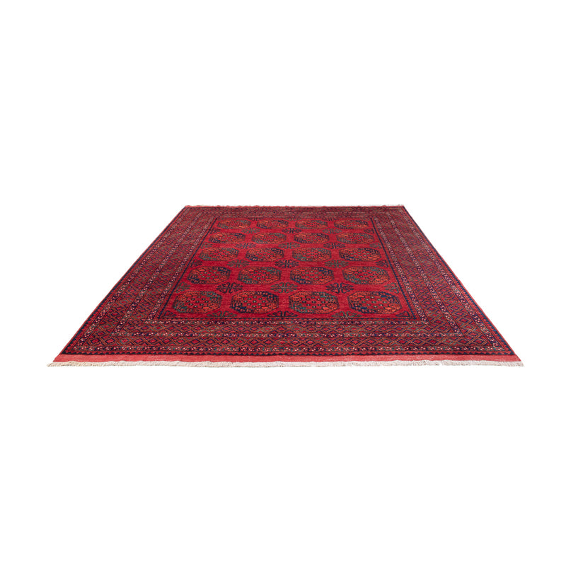 Afghansk tæppe - Kunduz - 306 x 255 cm - rød