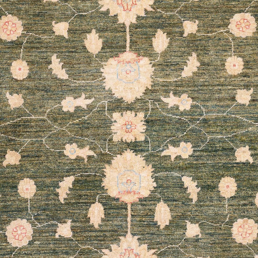 Ziegler Tæppe - Moderne - 200 x 151 cm - olivengrøn