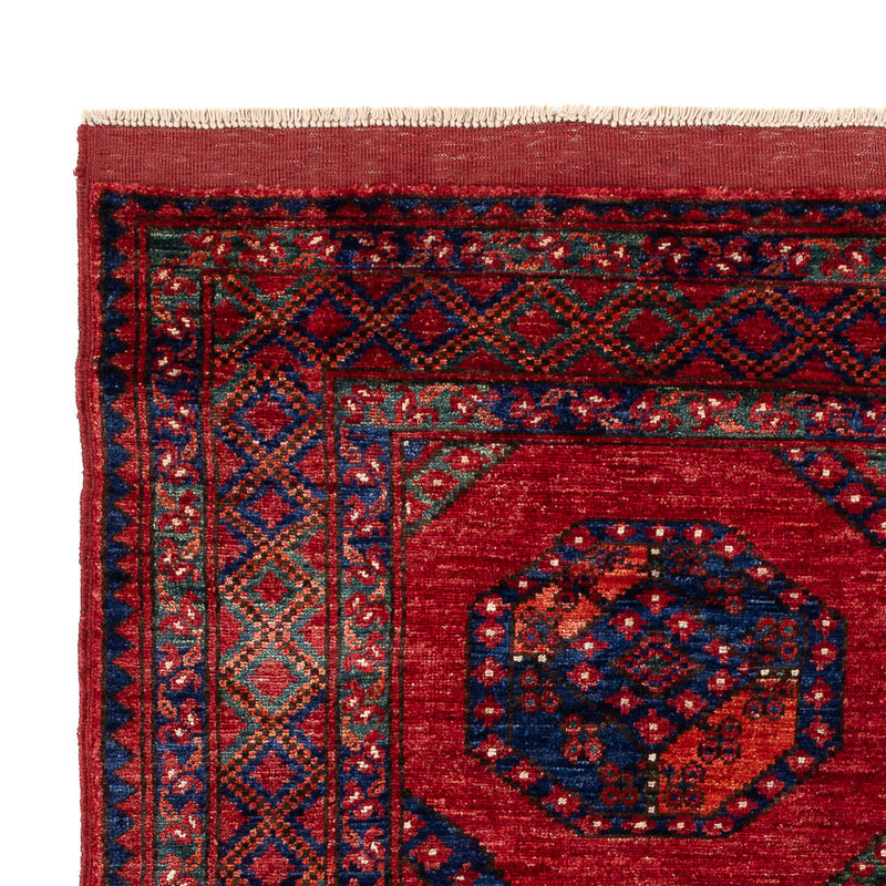 Afghansk tæppe - Kunduz - 199 x 149 cm - rød