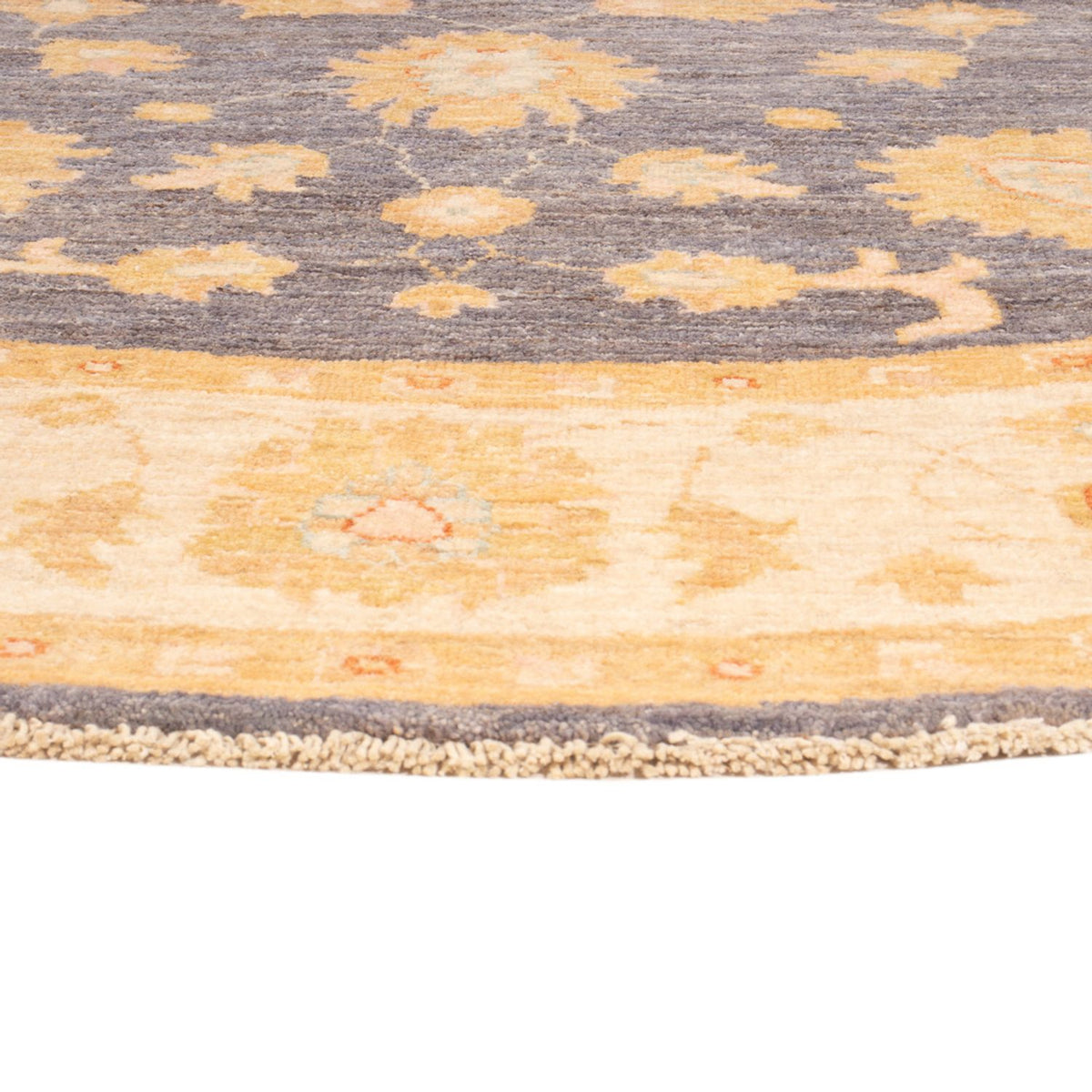 Ziegler Carpet rundt  - 198 x 196 cm - havblå