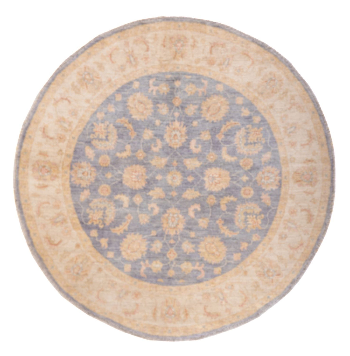 Ziegler Carpet rundt  - 146 x 146 cm - havblå