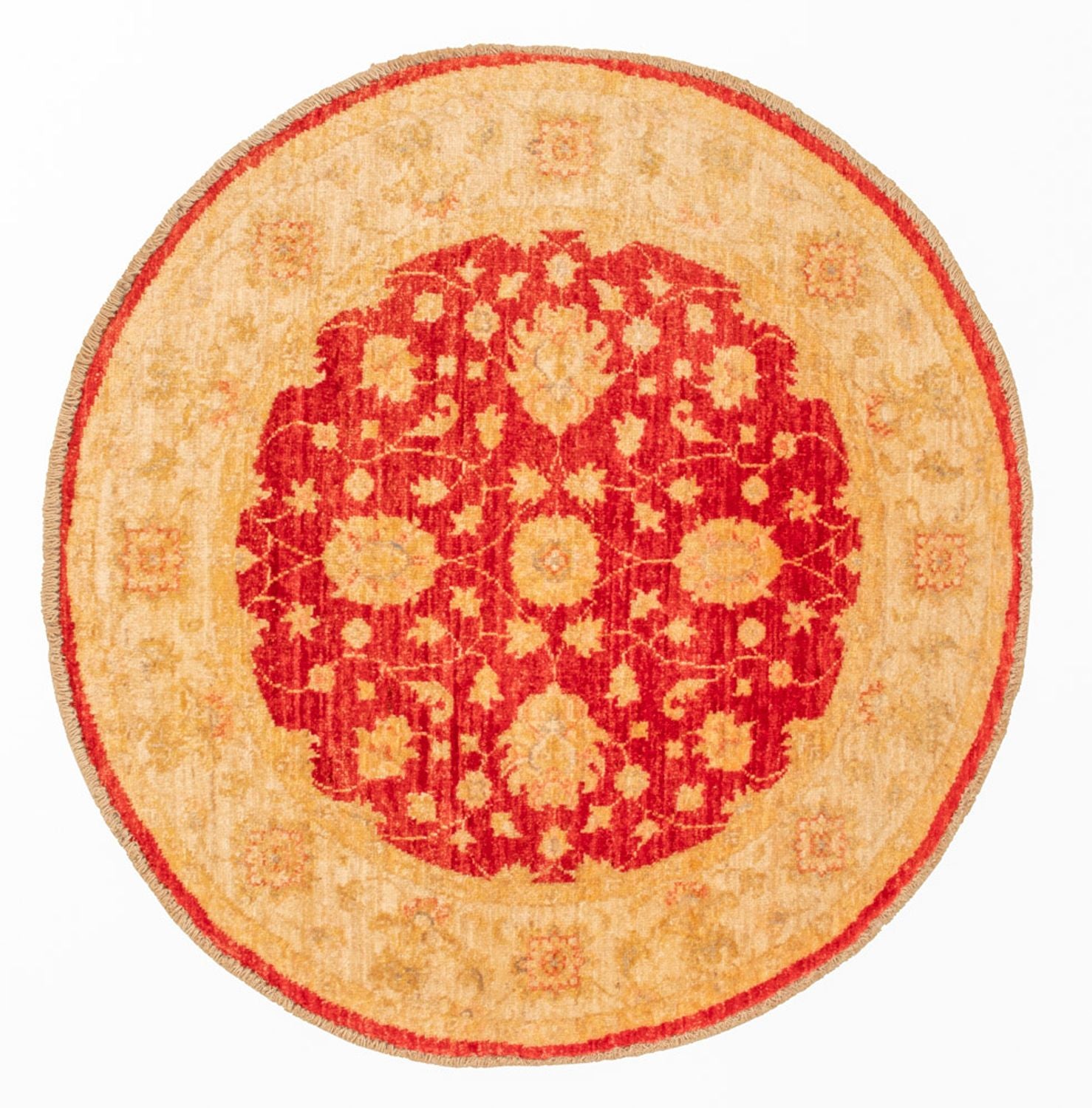 Ziegler Carpet rundt  - 96 x 99 cm - rød