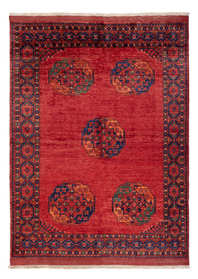 Afghansk tæppe - Kunduz - 215 x 156 cm - rød