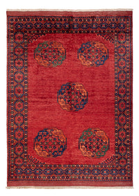 Afghansk tæppe - Kunduz - 215 x 156 cm - rød