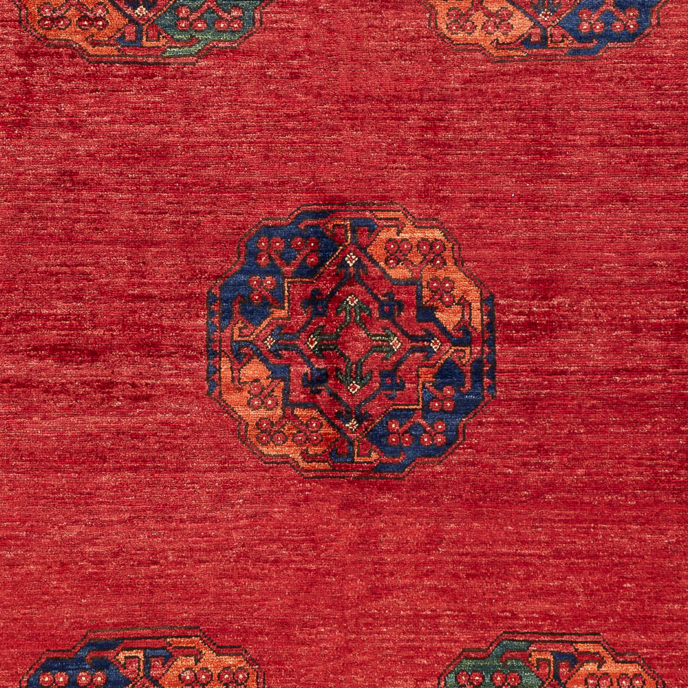 Afghansk tæppe - Kunduz - 215 x 156 cm - rød