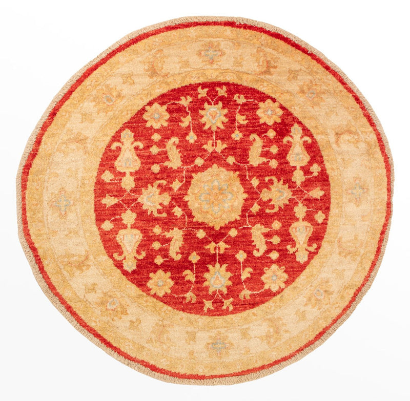 Ziegler Carpet rundt  - 99 x 96 cm - rød