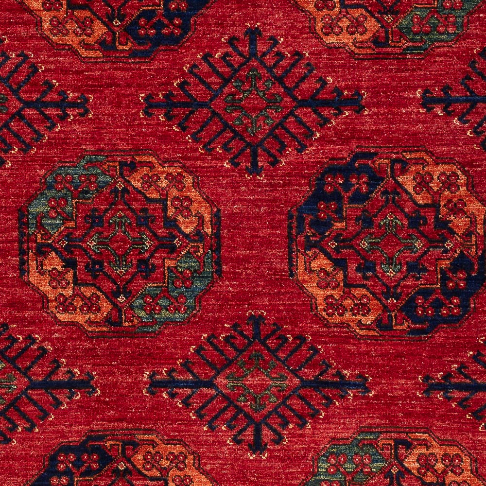 Afghansk tæppe - Kunduz - 200 x 155 cm - rød