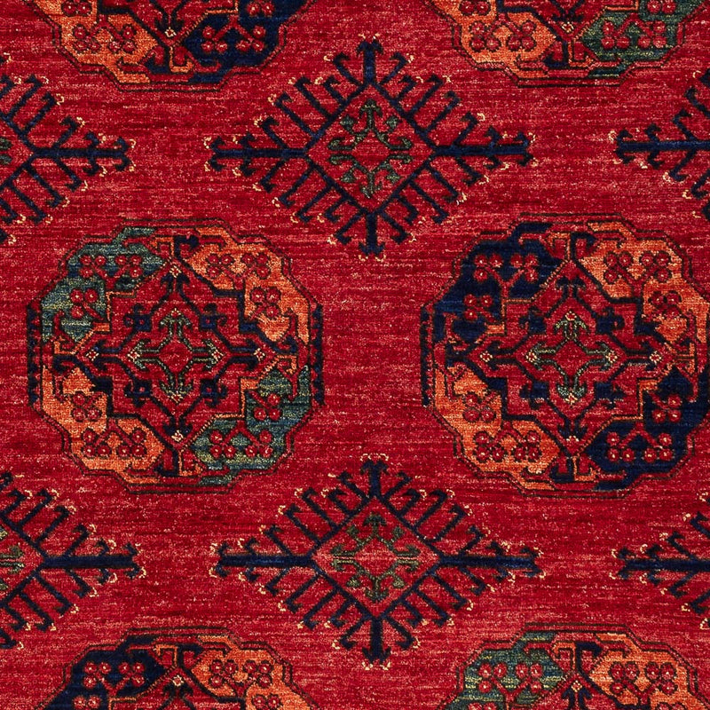 Afghansk tæppe - Kunduz - 200 x 155 cm - rød