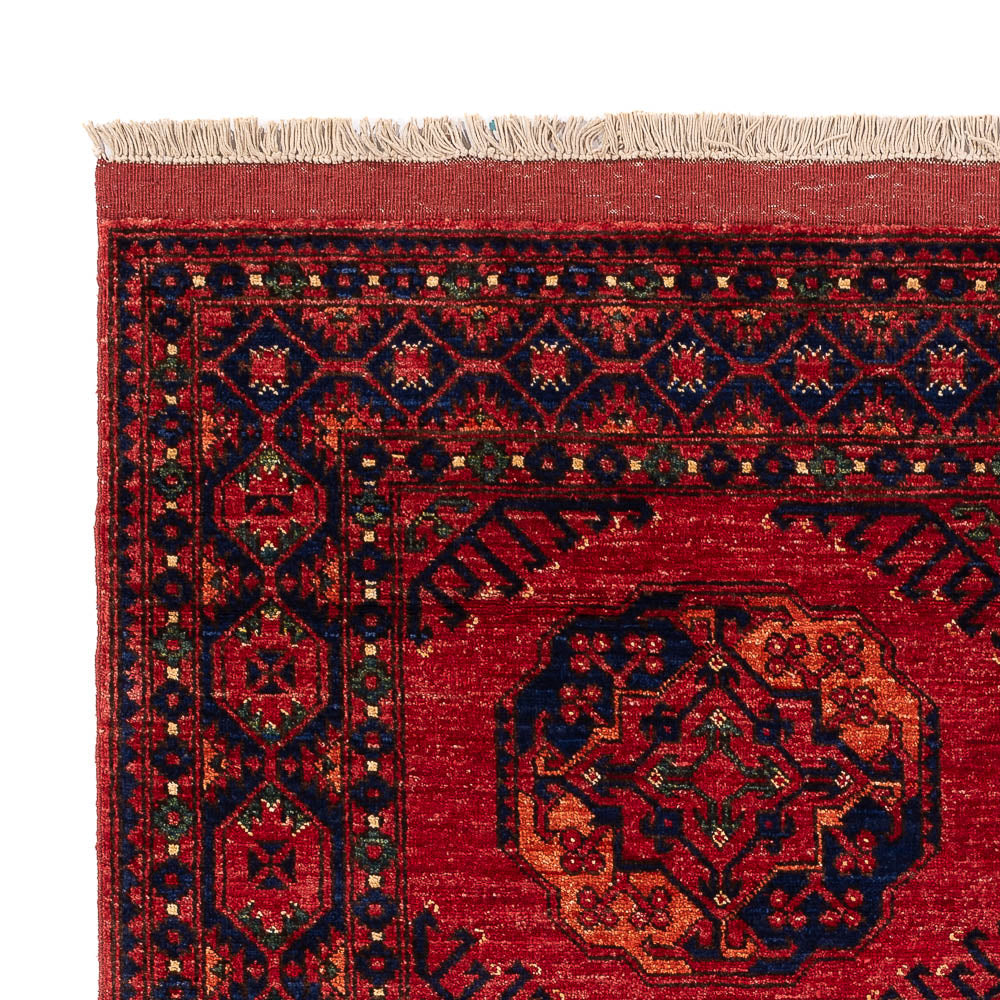 Afghansk tæppe - Kunduz - 200 x 155 cm - rød