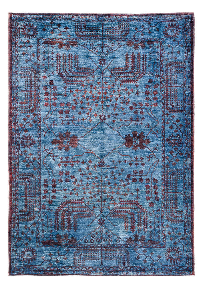 Ziegler Tæppe - Moderne - Vintage / farvet - 199 x 141 cm - blå